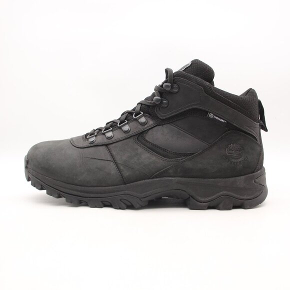 Timberland Maddsen Mid Hiking Boots Waterproof Men\'s Size 12 Black Shoes